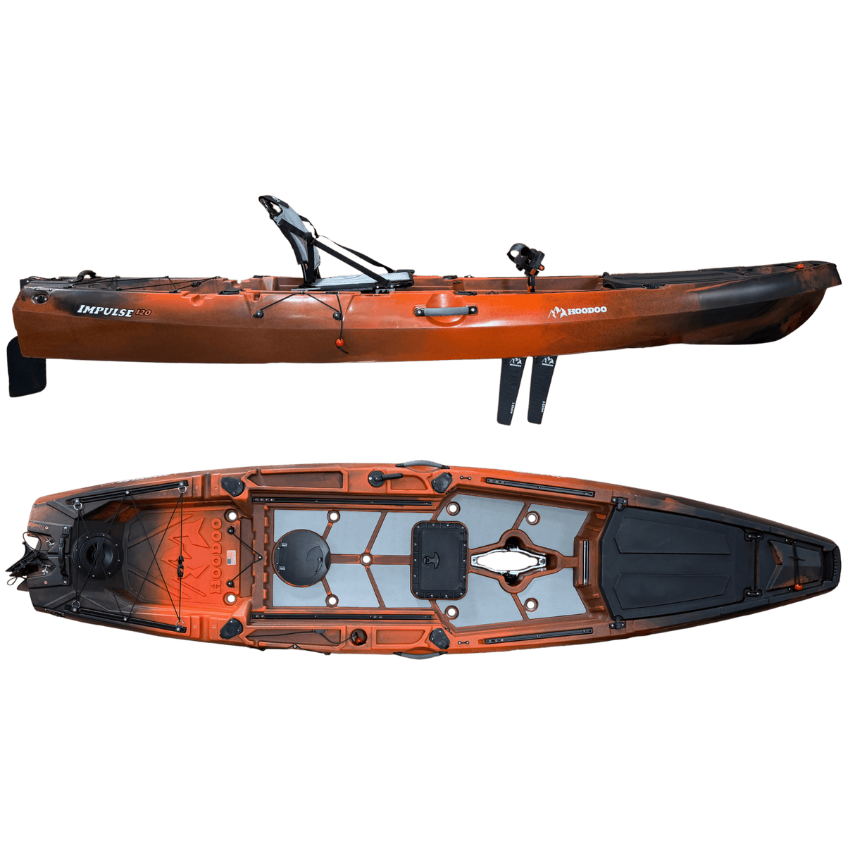 Hoodoo Impulse 120 Fin Drive Kayak - Magnadyne
