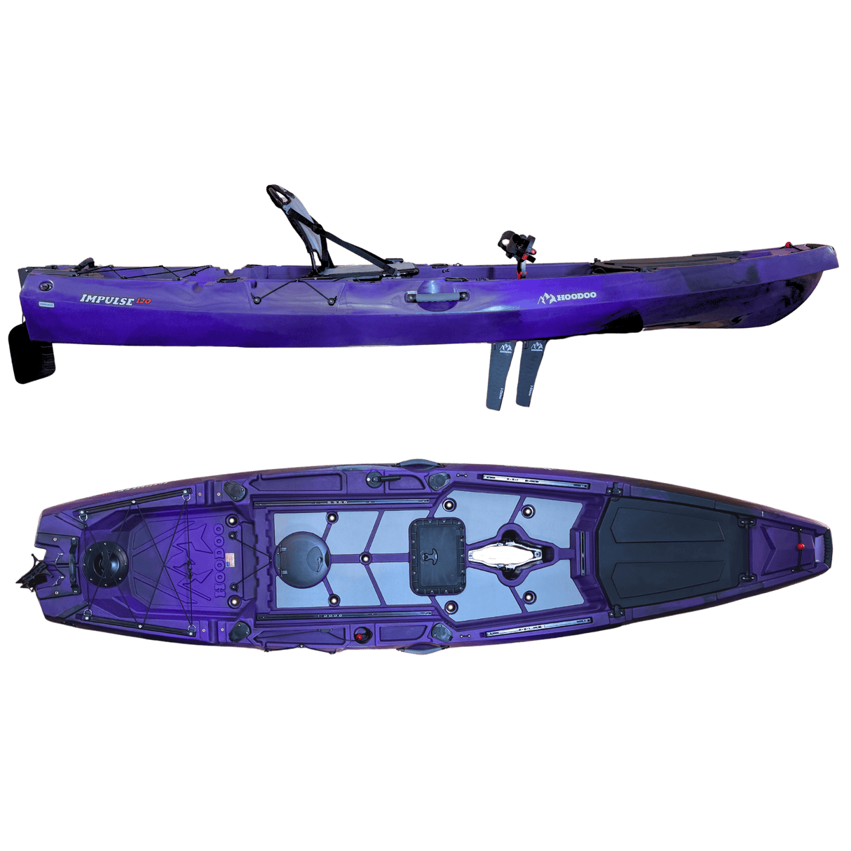 Hoodoo Impulse 120 Fin Drive Kayak - Magnadyne