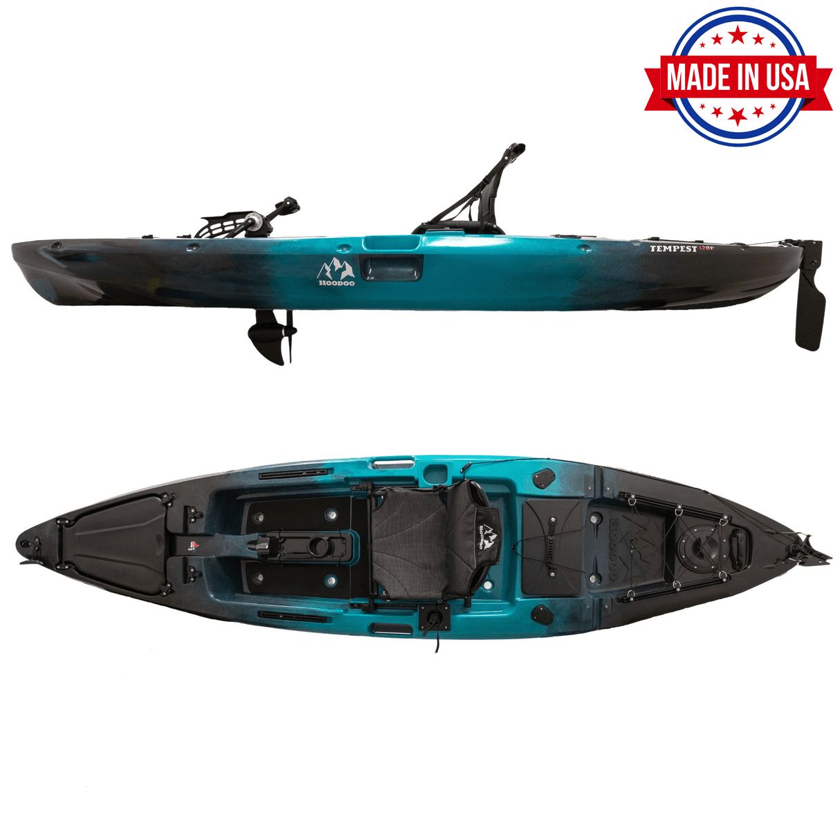 Hoodoo Tempest 120P Pedal Drive Kayak - Magnadyne
