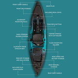 Hoodoo Tempest 120P Pedal Drive Kayak - Magnadyne