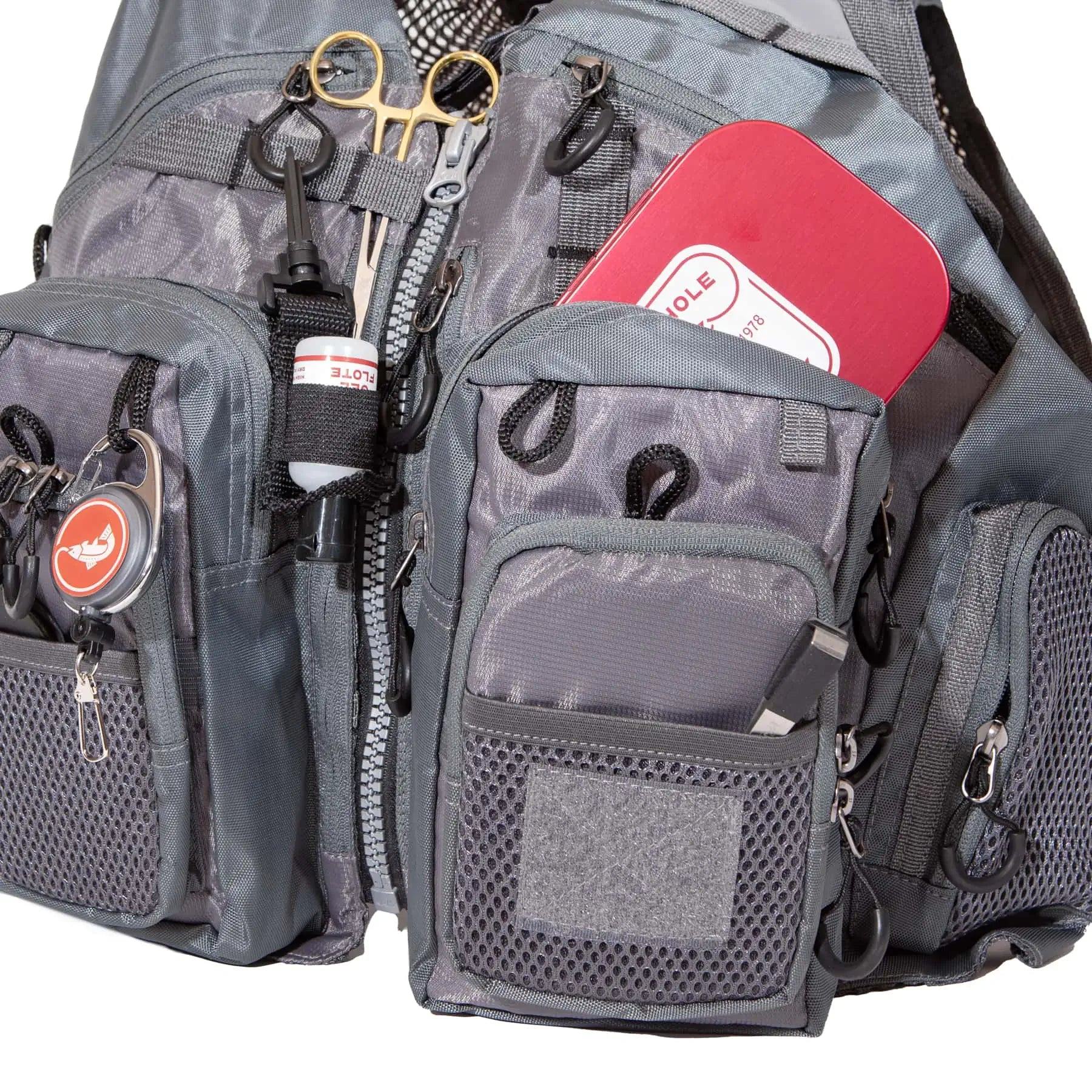 極美品 USA製 BRIDGER DESIGNS FISHING VEST XL JHFLYCO Adjustable Mesh Fishing Vest – Magnadyne