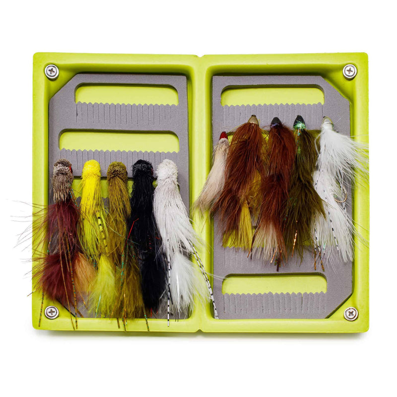 JHFLYCO Loaded Foam Fly Box - Assorted Large Streamer - Magnadyne