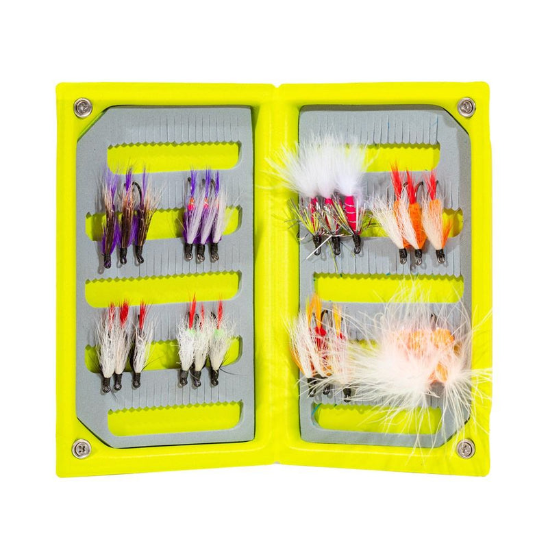 JHFLYCO Loaded Foam Fly Box - Salmon Fly Assortment - Magnadyne