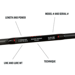 KLX Shallow Cranks, Topwaters Casting Rods - Magnadyne