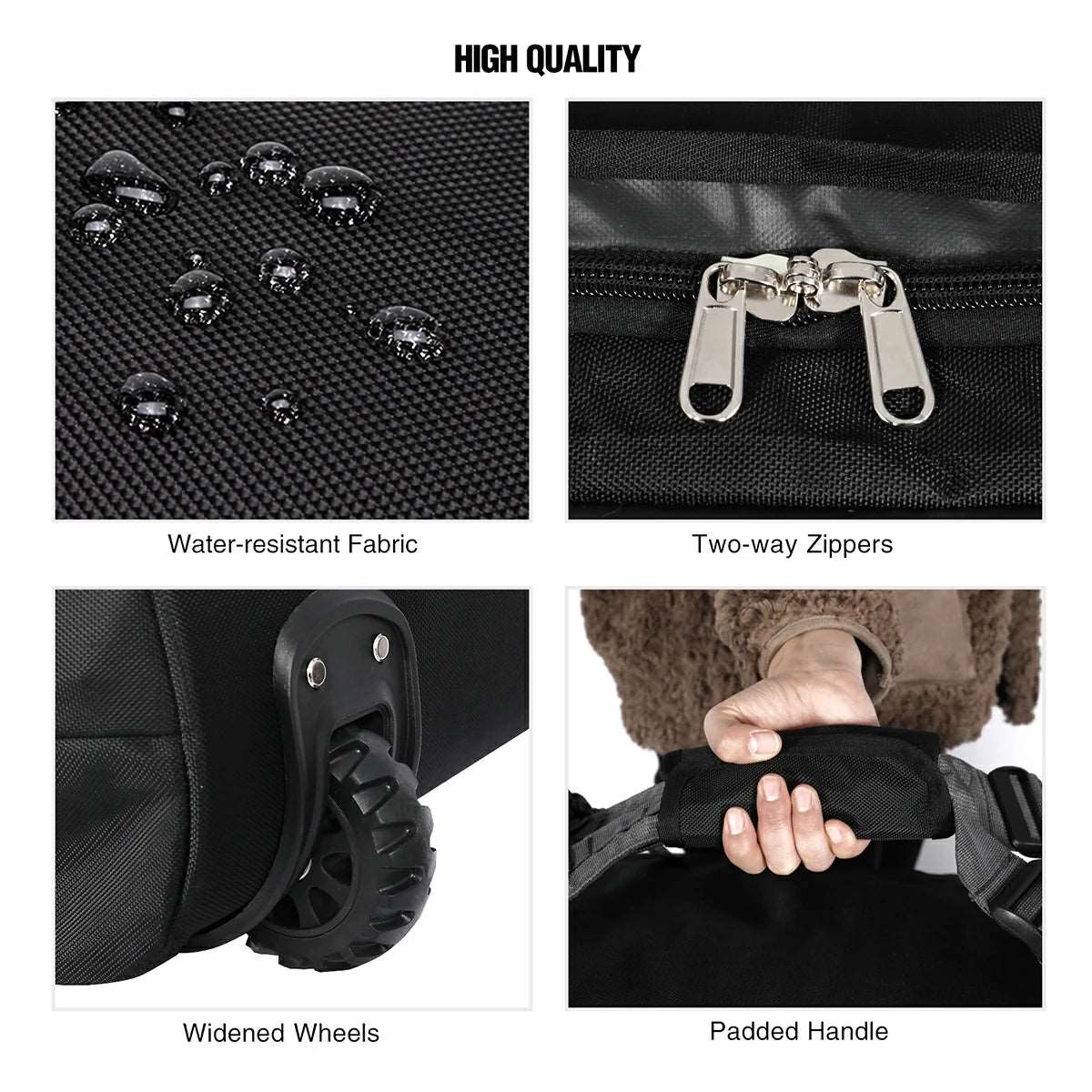 Large Duffle Bag with Wheels and Backpack Straps 100/120/140L