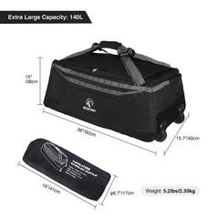 Large Duffle Bag with Wheels and Backpack Straps 100/120/140L - Magnadyne