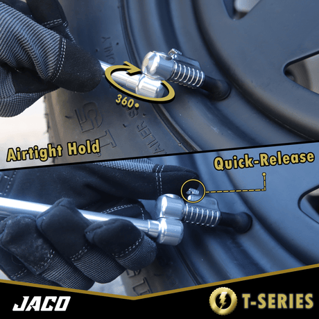 Lightning™ T-Series Tire Air Chuck | Open Flow, 1/4" F-NPT - Magnadyne