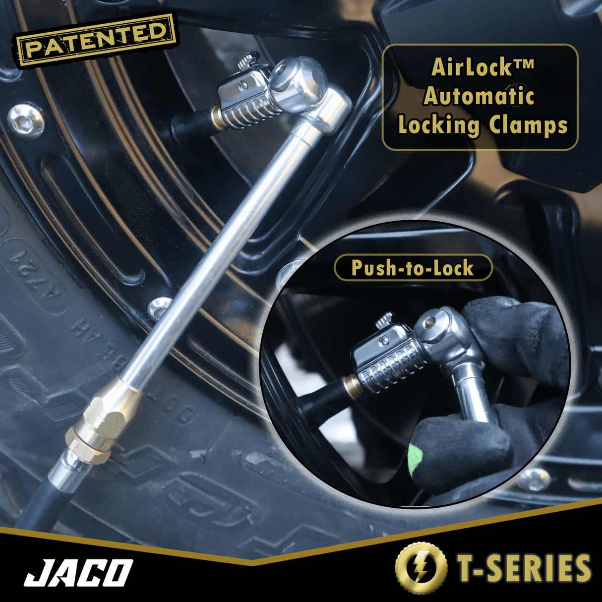 Lightning™ T-Series Tire Air Chuck | Open Flow, 1/4" F-NPT - Magnadyne