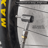 Lightning™ XP Locking Presta Air Chuck for Bike Tires - 1/4" F-NPT (Presta Valves) - Magnadyne