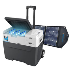 LiONCooler Combo, X40A Portable Solar Fridge/Freezer (42 Quarts) and 90W Solar Panel - Magnadyne