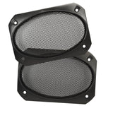 Magnadyne G46WI - PR | 4" x 6" Satin Finish Speaker Grills | Black Metal Mesh - Pair - Magnadyne