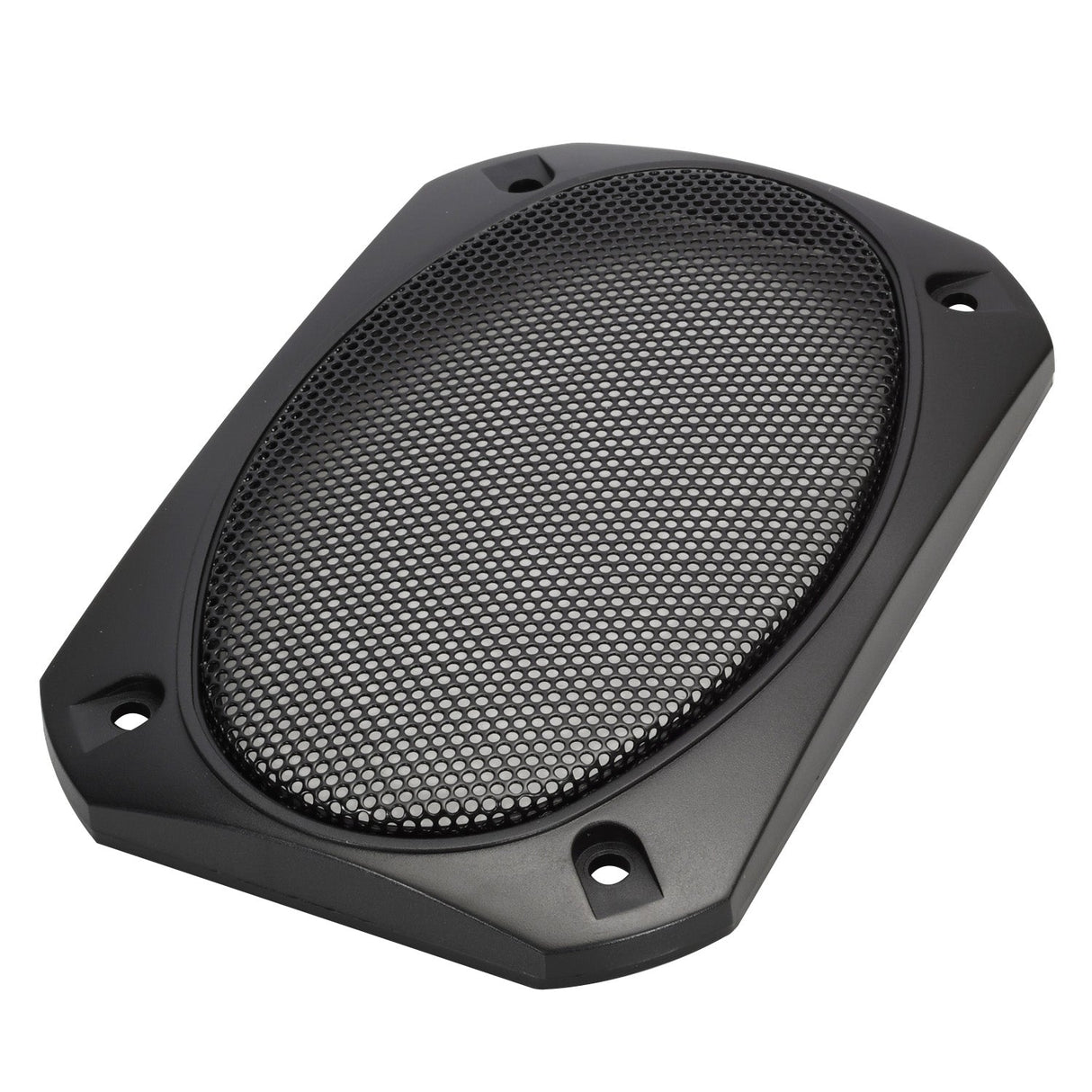Magnadyne G46WI - PR | 4" x 6" Satin Finish Speaker Grills | Black Metal Mesh - Pair - Magnadyne