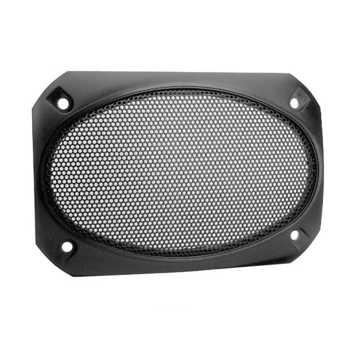 Magnadyne G46WI - PR | 4" x 6" Satin Finish Speaker Grills | Black Metal Mesh - Pair - Magnadyne