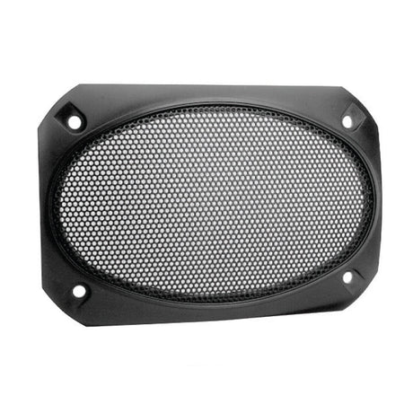 Magnadyne G46WI - PR | 4" x 6" Satin Finish Speaker Grills | Black Metal Mesh - Pair - Magnadyne