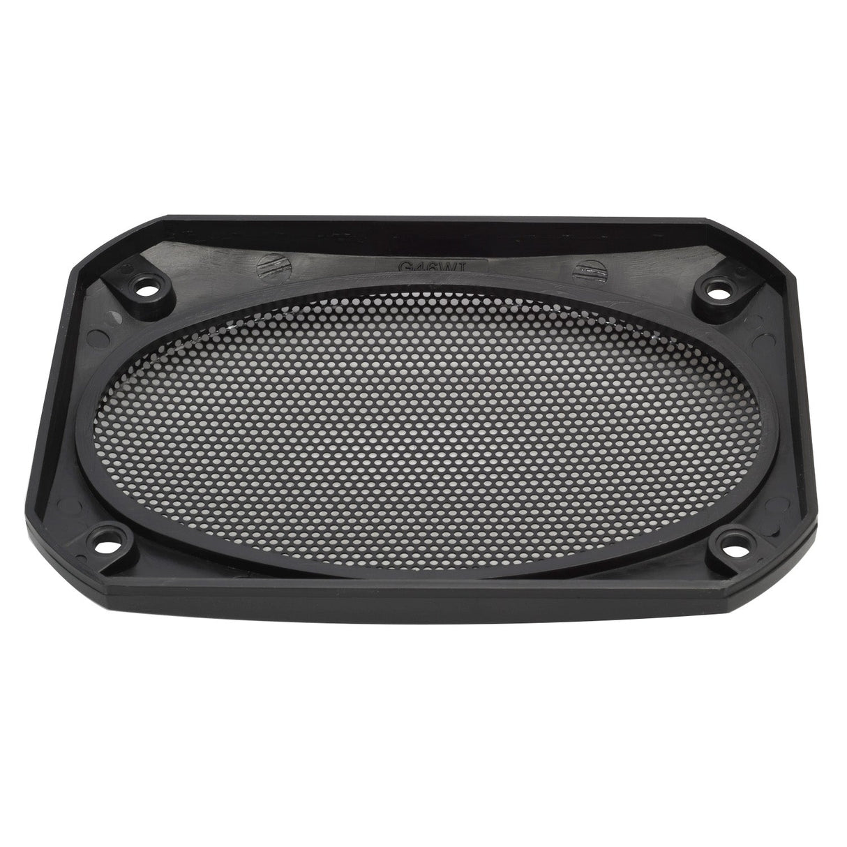 Magnadyne G46WI - PR | 4" x 6" Satin Finish Speaker Grills | Black Metal Mesh - Pair - Magnadyne