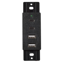 Magnadyne WC - USBAC - B | Wall Mount Dual USB A & C Charger | 4 Ports - Magnadyne