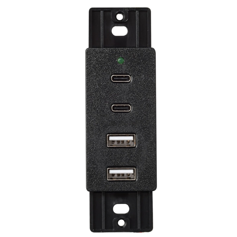 Magnadyne WC - USBAC - B | Wall Mount Dual USB A & C Charger | 4 Ports - Magnadyne