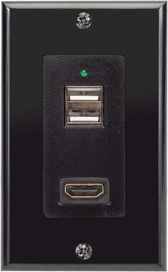 Magnadyne WC - USBHD - B | Wall Mount USB - A Charging Port & HDMI Pass Through - Magnadyne