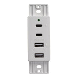 Magnadyne WCP - USBAC - B | Wall Mount Dual USB A & C Charger | 4 Ports & Wall Plate - Magnadyne