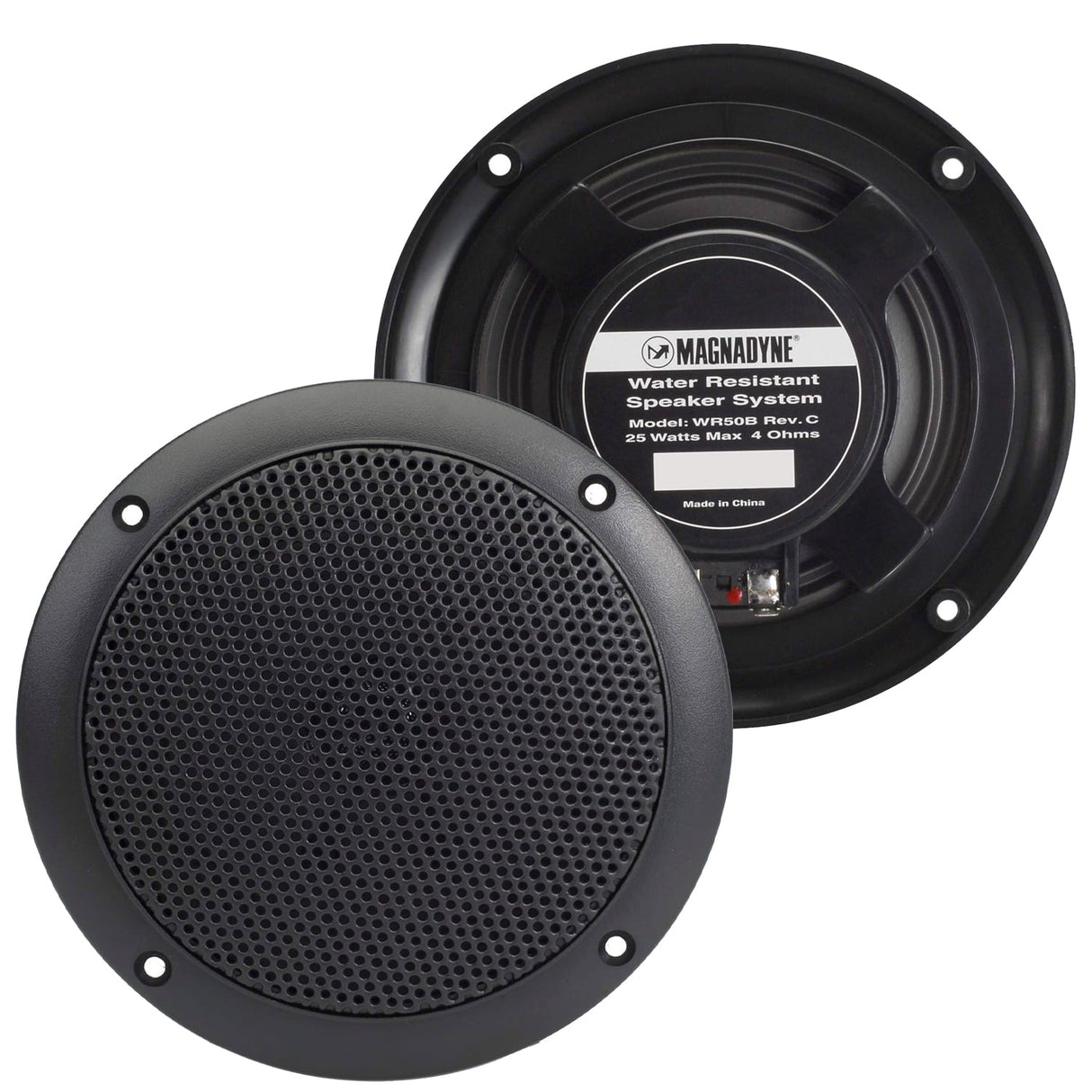 Magnadyne WR50 - PAIR | 5" Dual Cone Slim Profile Speakers | Black or White - Magnadyne