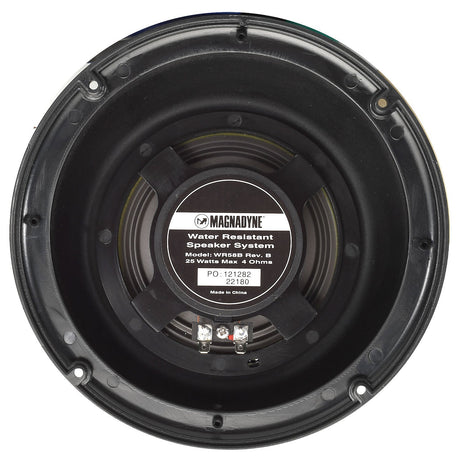 Magnadyne WR58B - PAIR | Outdoor Wedge Speakers, 5 Inch, Water Resistant, 25 Watts, Black | Sold As A Pair - Magnadyne