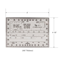 Map Protractor - For Map Reading and Navigation - MILS/Degrees/Meters/Yards - Magnadyne