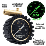 MBX-60 Presta Tire Pressure Gauge for Bikes (Max 60 PSI) | MTB & XC Series - Magnadyne