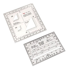 Military Map Protractor 2 - Pack Set - Coordinate Scales for Map Reading and Navigation - Magnadyne