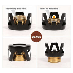 Mini Alcohol Stove with Aluminium Stand for Backpacking - Magnadyne