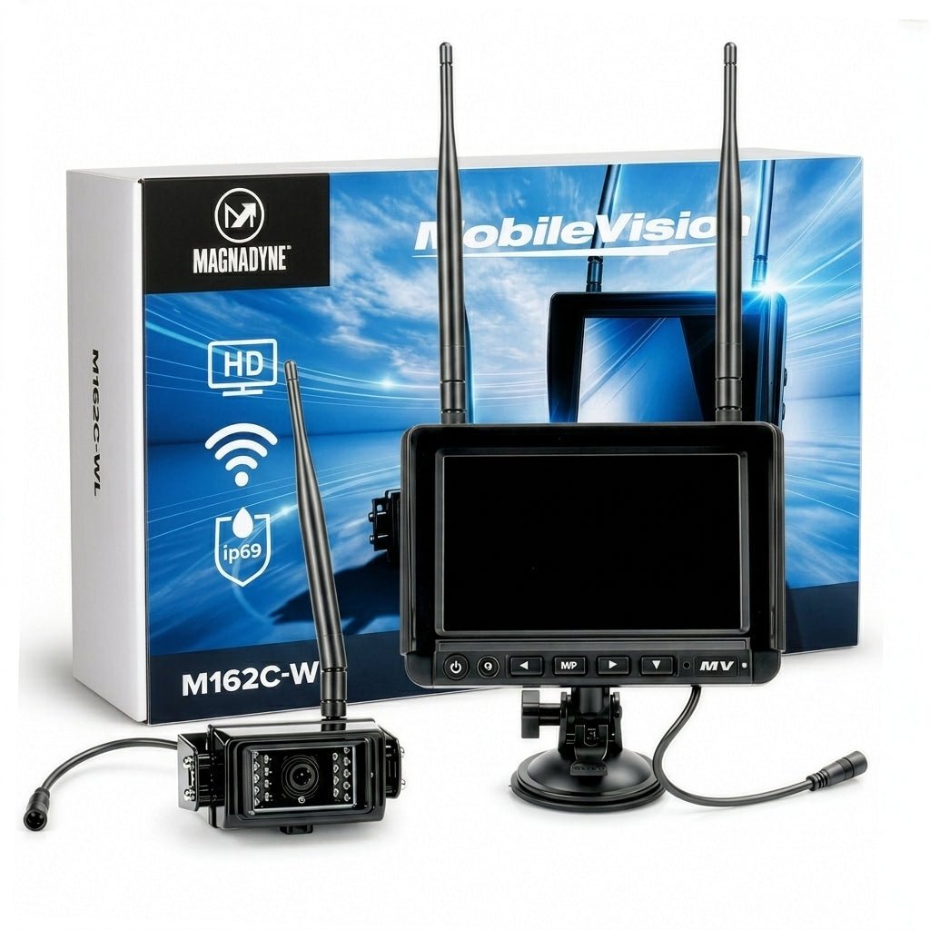 MobileVision AHD 1080p Wireless 4-Camera Input 7" Monitoring System - One Camera - Magnadyne