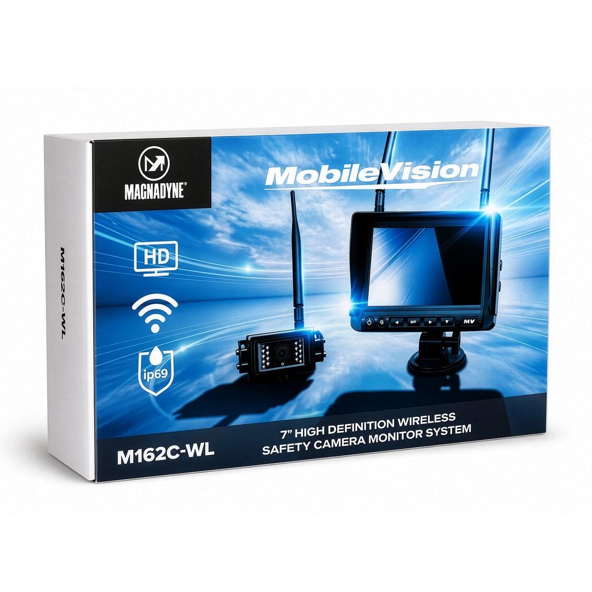 MobileVision AHD 1080p Wireless 4-Camera Input 7" Monitoring System - One Camera - Magnadyne
