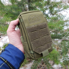 Nylon "Possibles" Bag - Pack and Store Small Items - Molle / PALS Attachment Straps for Belt or Pack Carry - Magnadyne