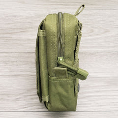 Nylon "Possibles" Bag - Pack and Store Small Items - Molle / PALS Attachment Straps for Belt or Pack Carry - Magnadyne