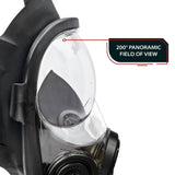 Parcil Safety NB-100V Tactical Gas Mask with Voice Amplifier - Magnadyne