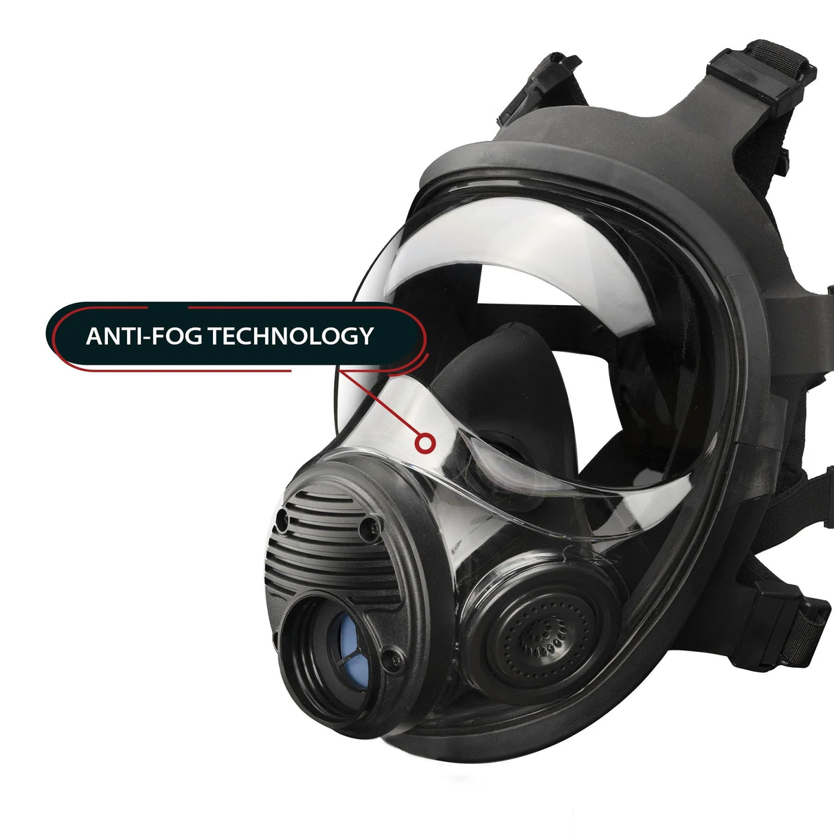 Parcil Safety NB-100V Tactical Gas Mask with Voice Amplifier - Magnadyne