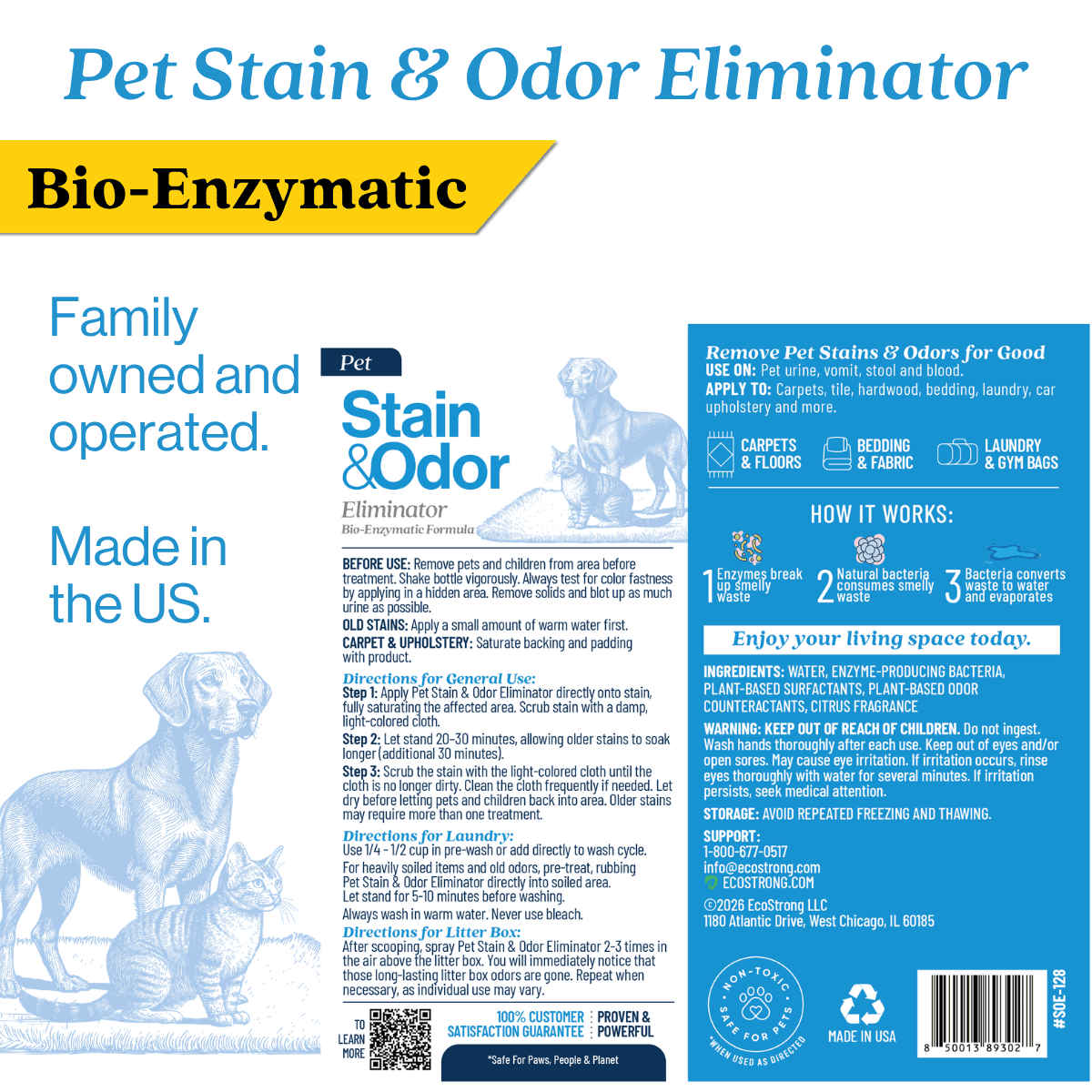 Pet Stain and Odor Eliminator - Magnadyne