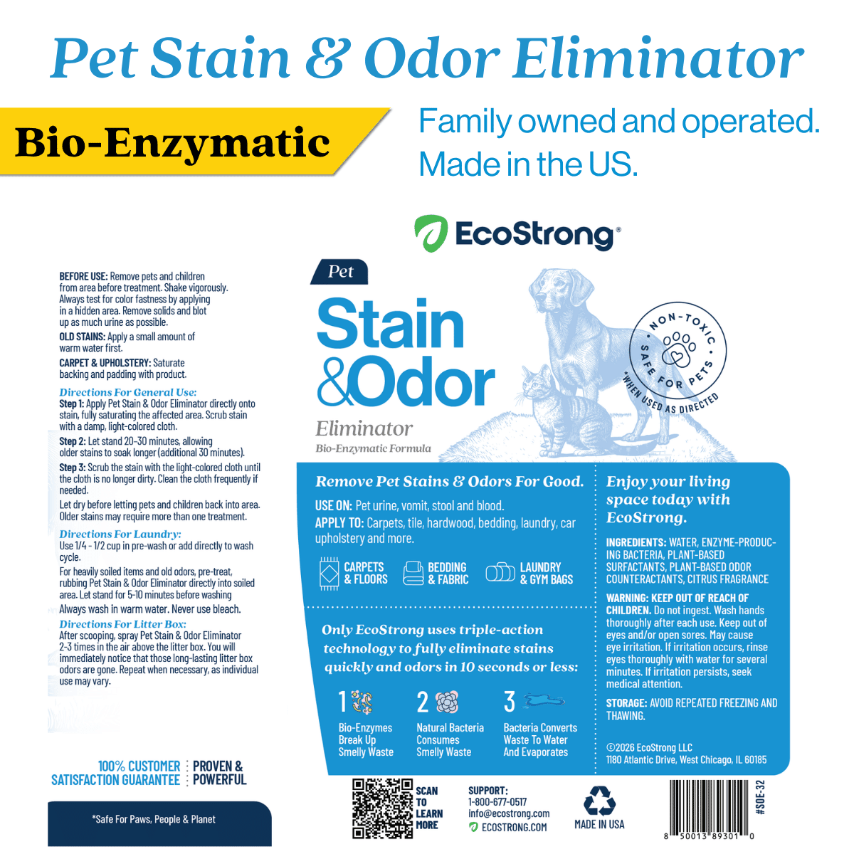 Pet Stain and Odor Eliminator - Magnadyne