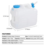 Portable Camping Water Container with Spigot and Wheels - Magnadyne