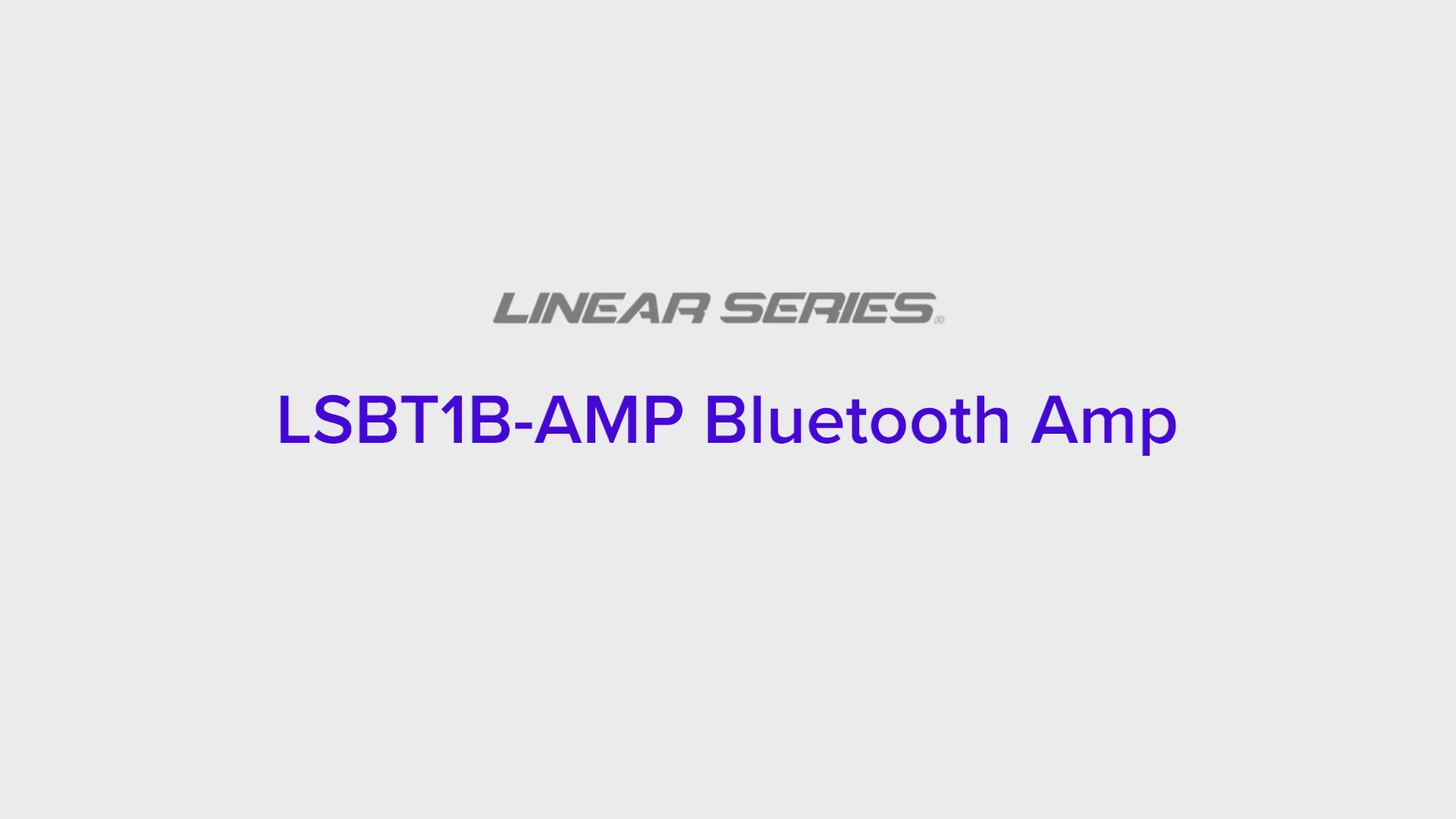 Linear Series LSBT1B-AMP | Wall Mount Bluetooth Receiver Amplifier