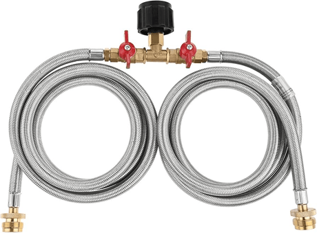 Propane Two Way Y Splitter Adapter Hose - Magnadyne