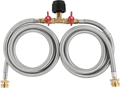 Propane Two Way Y Splitter Adapter Hose - Magnadyne