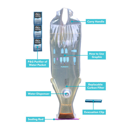 Puribag with P&G Water Filter Packets - Magnadyne