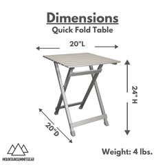 Quick Fold Table - Magnadyne