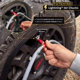 Rapid 4-Tire Inflation/Deflation System with Lightning™ Air Chucks | Multi-Tire Inflator/Deflator 4-Way Hose Kit for Off Road 4x4 - Magnadyne
