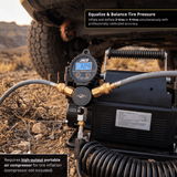 Rapid 4-Tire Inflation/Deflation System with Lightning™ Air Chucks | Multi-Tire Inflator/Deflator 4-Way Hose Kit for Off Road 4x4 - Magnadyne