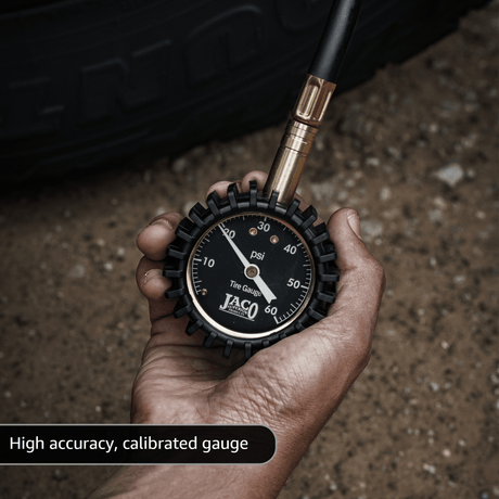 RapidFlow™ Tire Deflator Gauge (0-60 PSI) | Rapid Off-Road Air Down Kit - Magnadyne