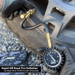 RapidFlow™ Tire Deflator Gauge (0-60 PSI) | Rapid Off-Road Air Down Kit - Magnadyne