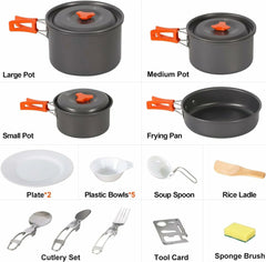 REDCAMP Camping Cookware Mess Kit - Magnadyne