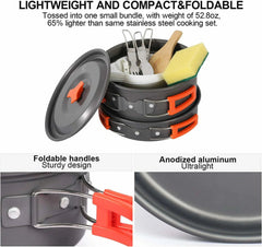 REDCAMP Camping Cookware Mess Kit - Magnadyne