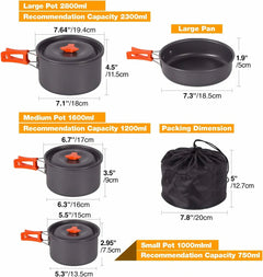 REDCAMP Camping Cookware Mess Kit - Magnadyne